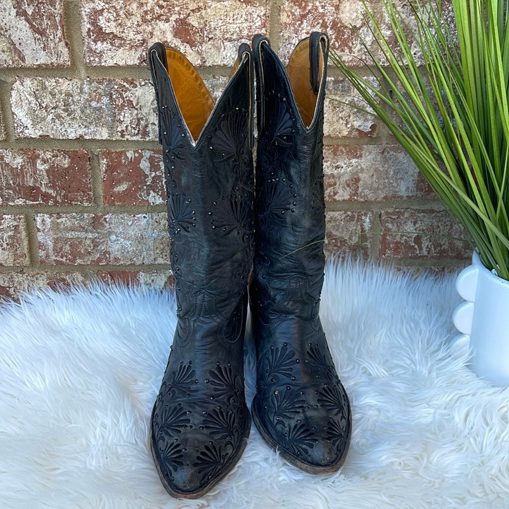 Old Gringo Black Heeled Boots - Picture 4 of 11